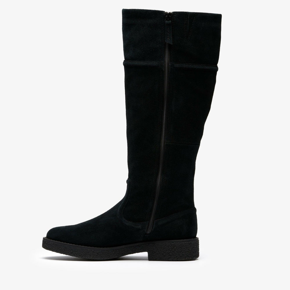 Nella Hi Black Suede | Clarks Discount