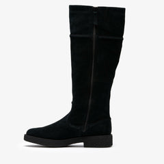 Nella Hi Black Suede | Clarks Discount