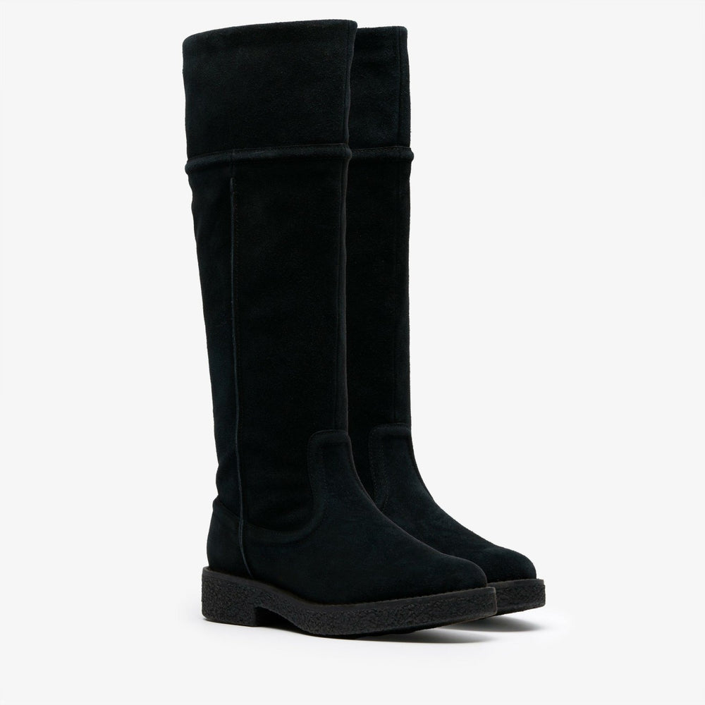 Nella Hi Black Suede | Clarks Discount
