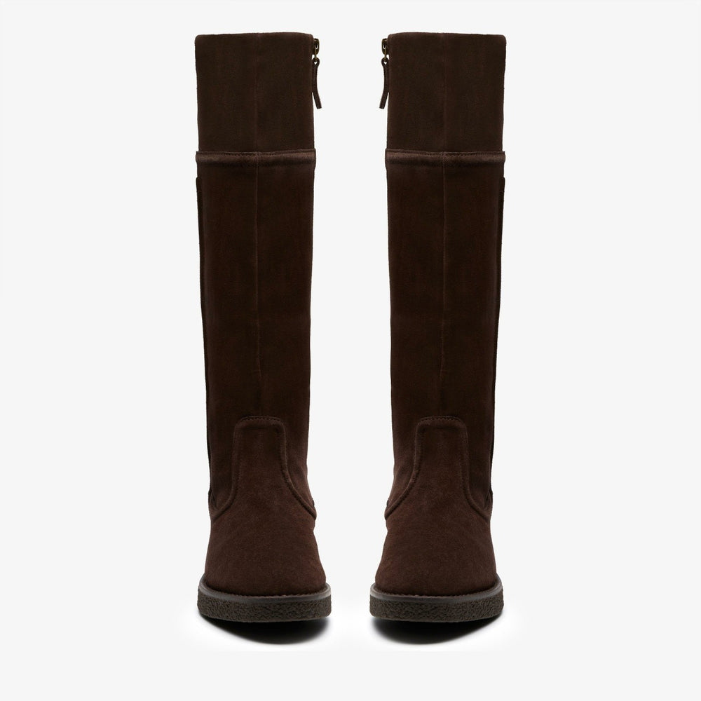 Nella Hi Dark Brown Suede | Clarks Sale