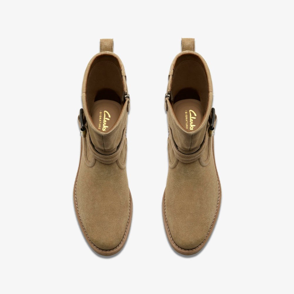 Nella Mid Dark Sand Suede | Clarks US