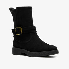 Nella Mid Black Suede | Clarks For Sale