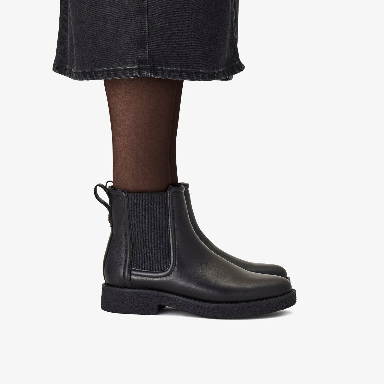 Nella Top Black Leather | Clarks