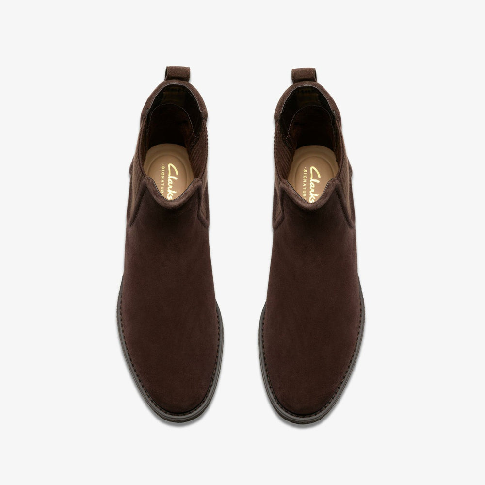 Nella Top Dark Brown Suede | Clarks Sale