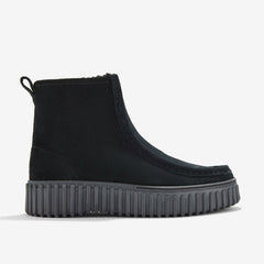 Torhill Cozy Black Warmlined Suede | Clarks For Sale