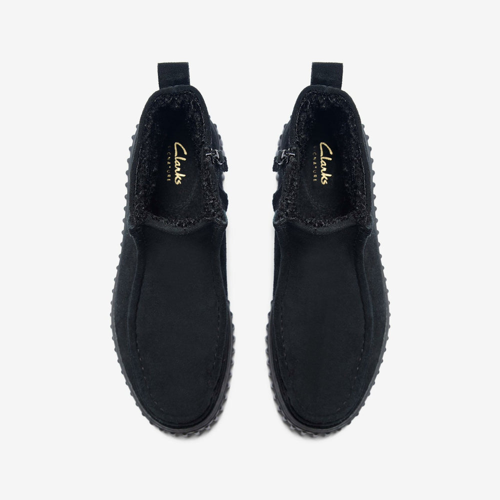Torhill Cozy Black Warmlined Suede | Clarks For Sale