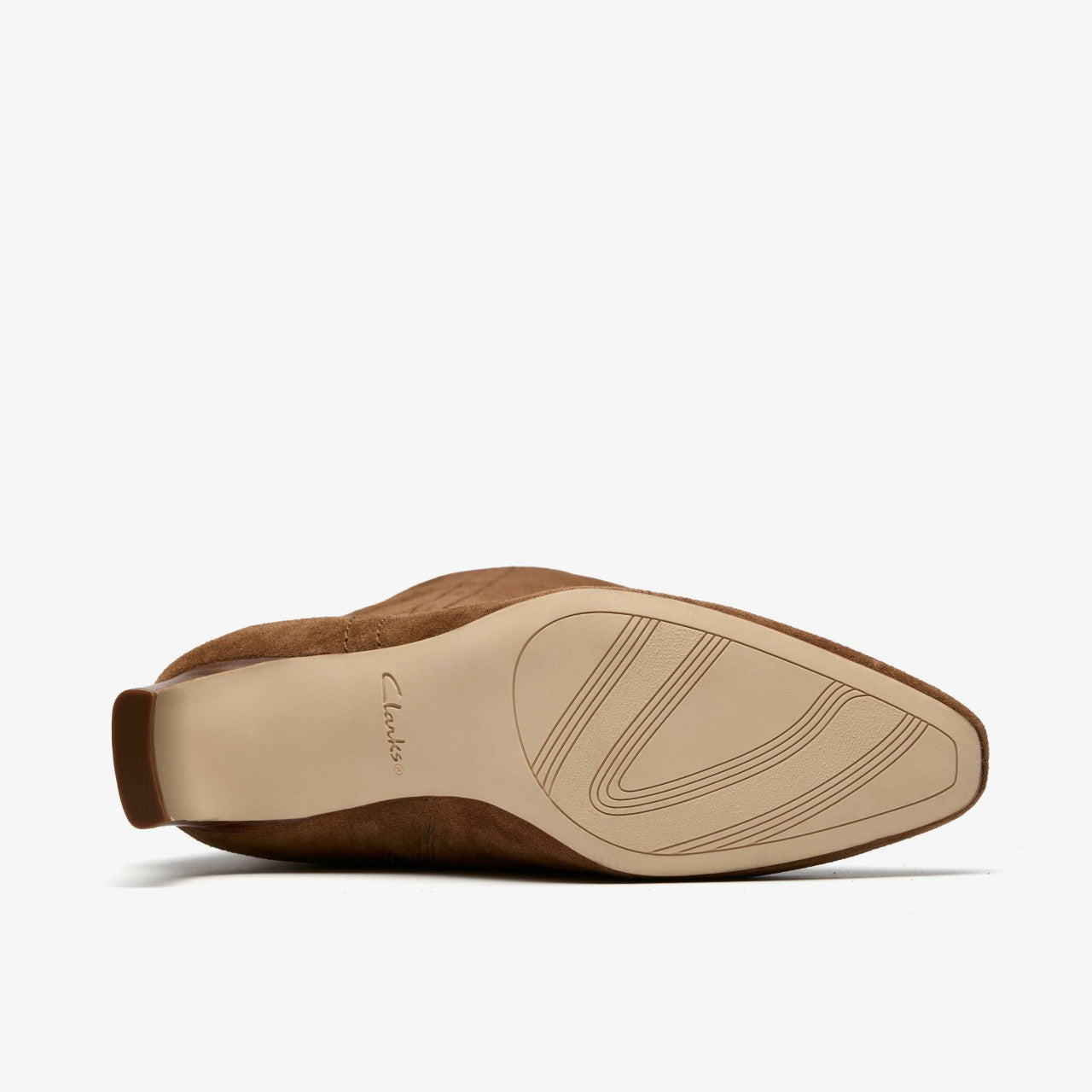 Edina Tall Walnut Suede | Clarks Discount