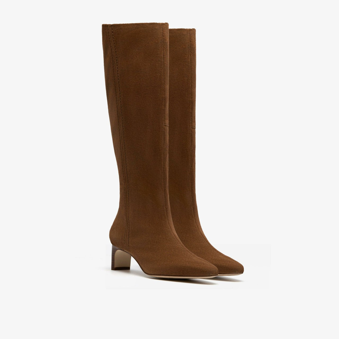 Edina Tall Walnut Suede | Clarks Discount