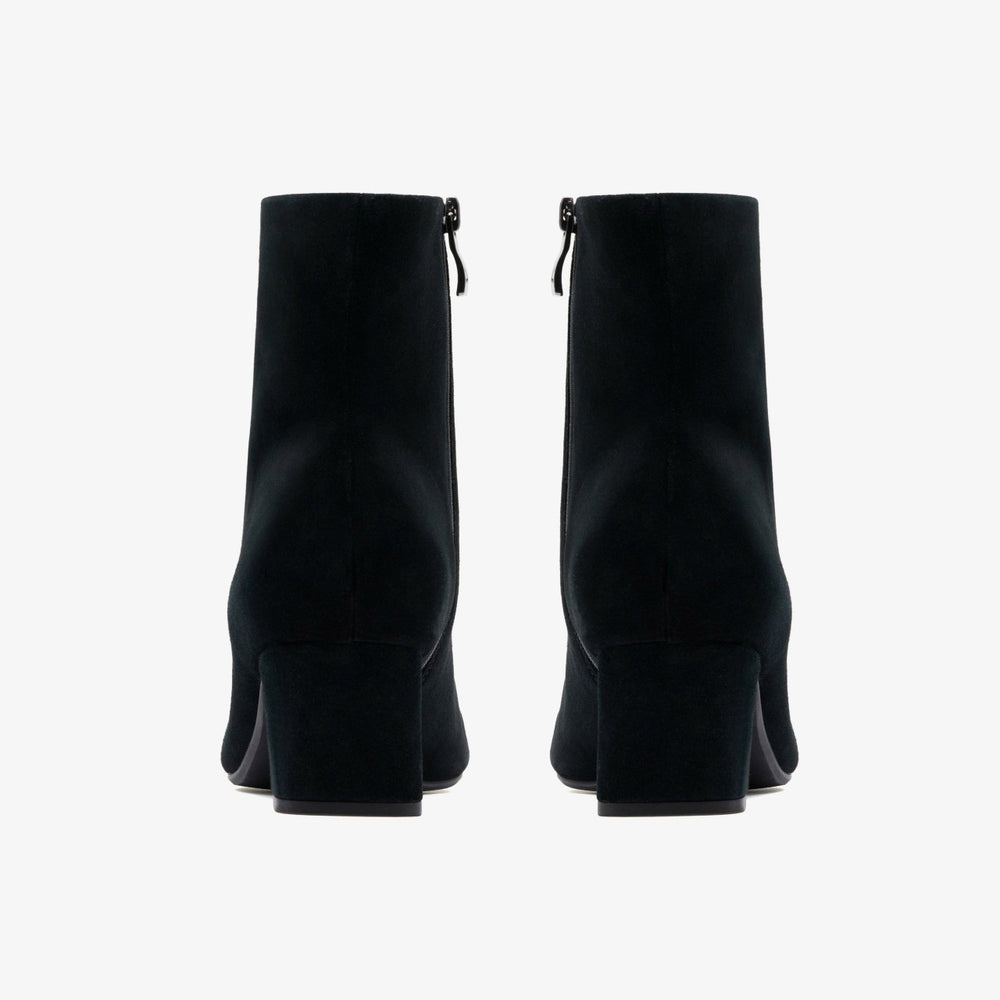 Fernie Zip Black Suede | Clarks