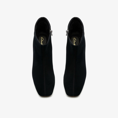 Fernie Zip Black Suede | Clarks