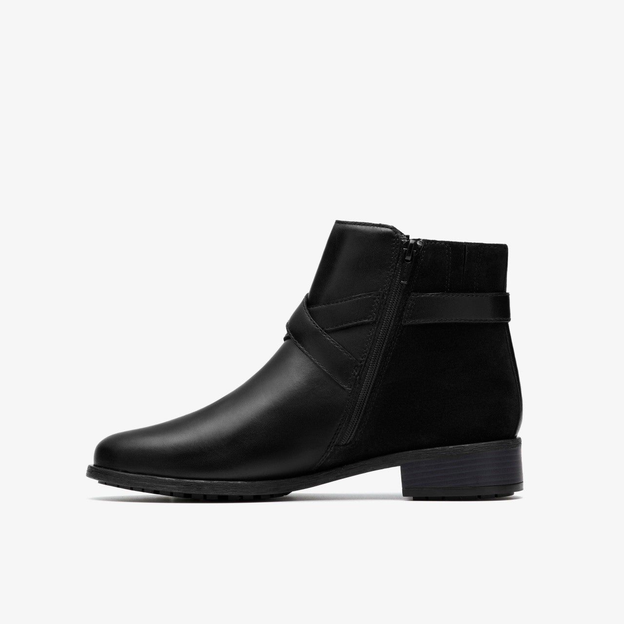 Havisham Bay Black Leather | Clarks For Sale