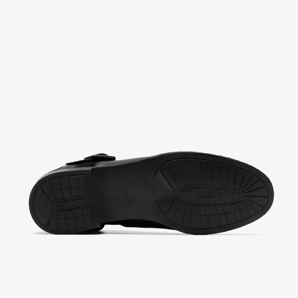 Havisham Bay Black Leather | Clarks For Sale