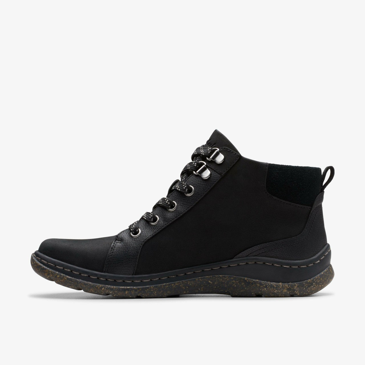 Orlene Top Waterproof Black Nubuck | Clarks