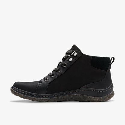 Orlene Top Waterproof Black Nubuck | Clarks