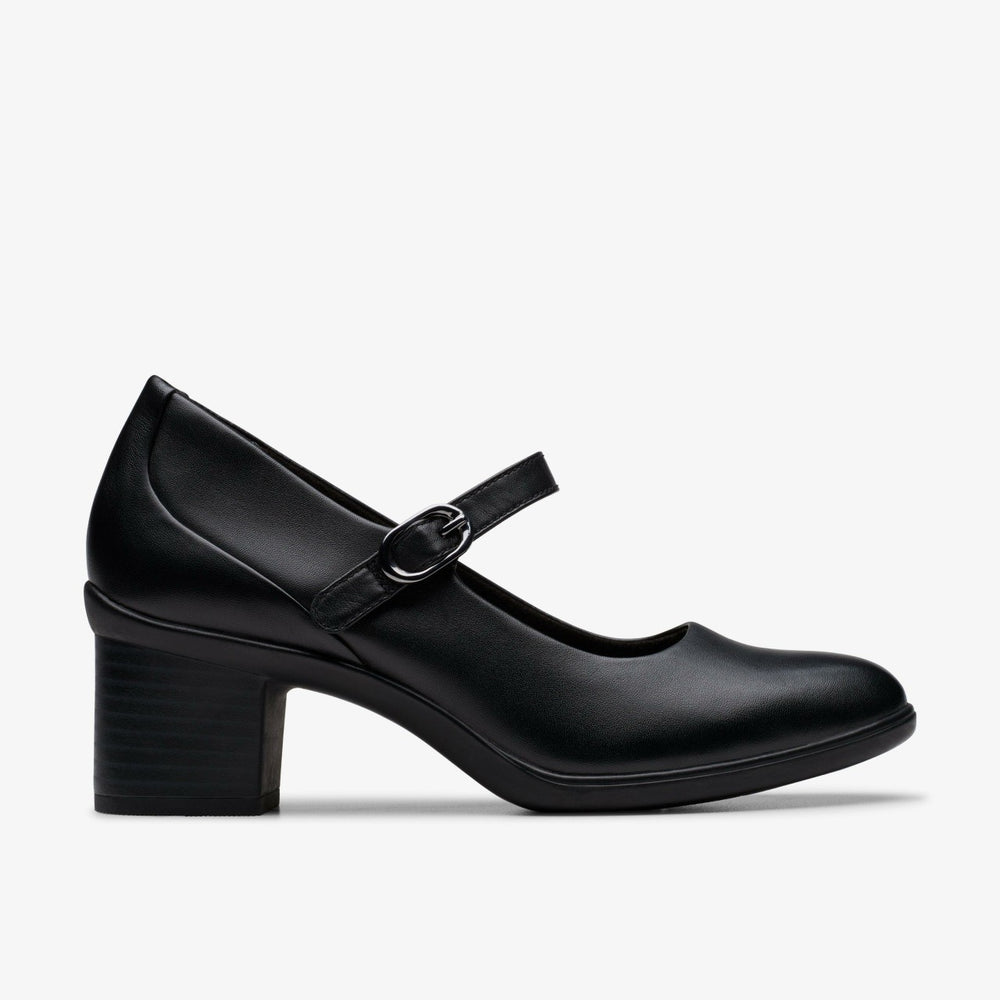 Shaya Jane Black Leather | Clarks Discount