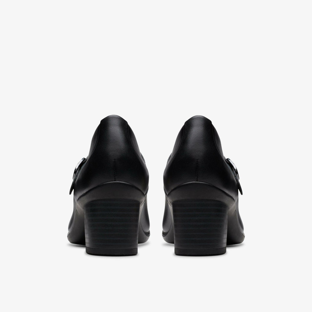 Shaya Jane Black Leather | Clarks Discount
