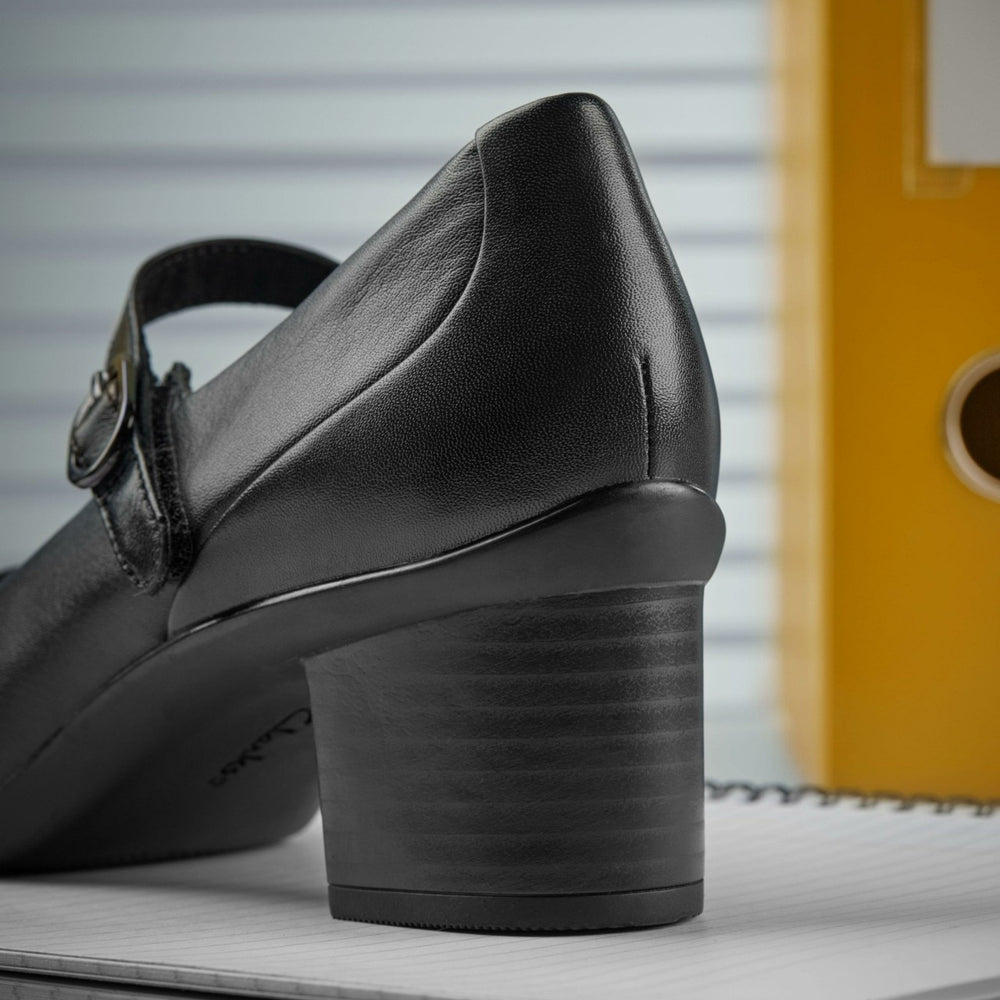 Shaya Jane Black Leather | Clarks Discount