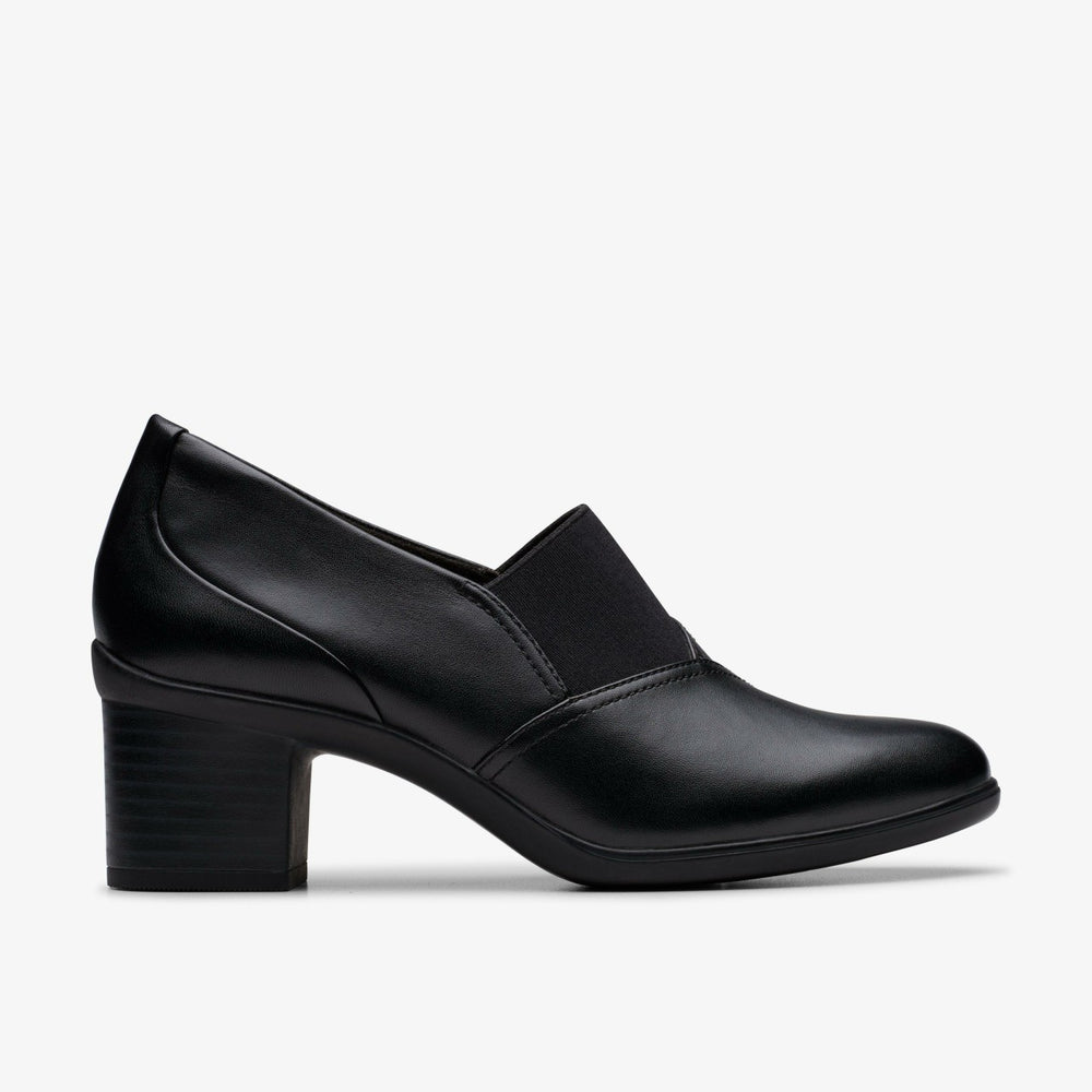 Shaya Tess Black Leather | Clarks Sale