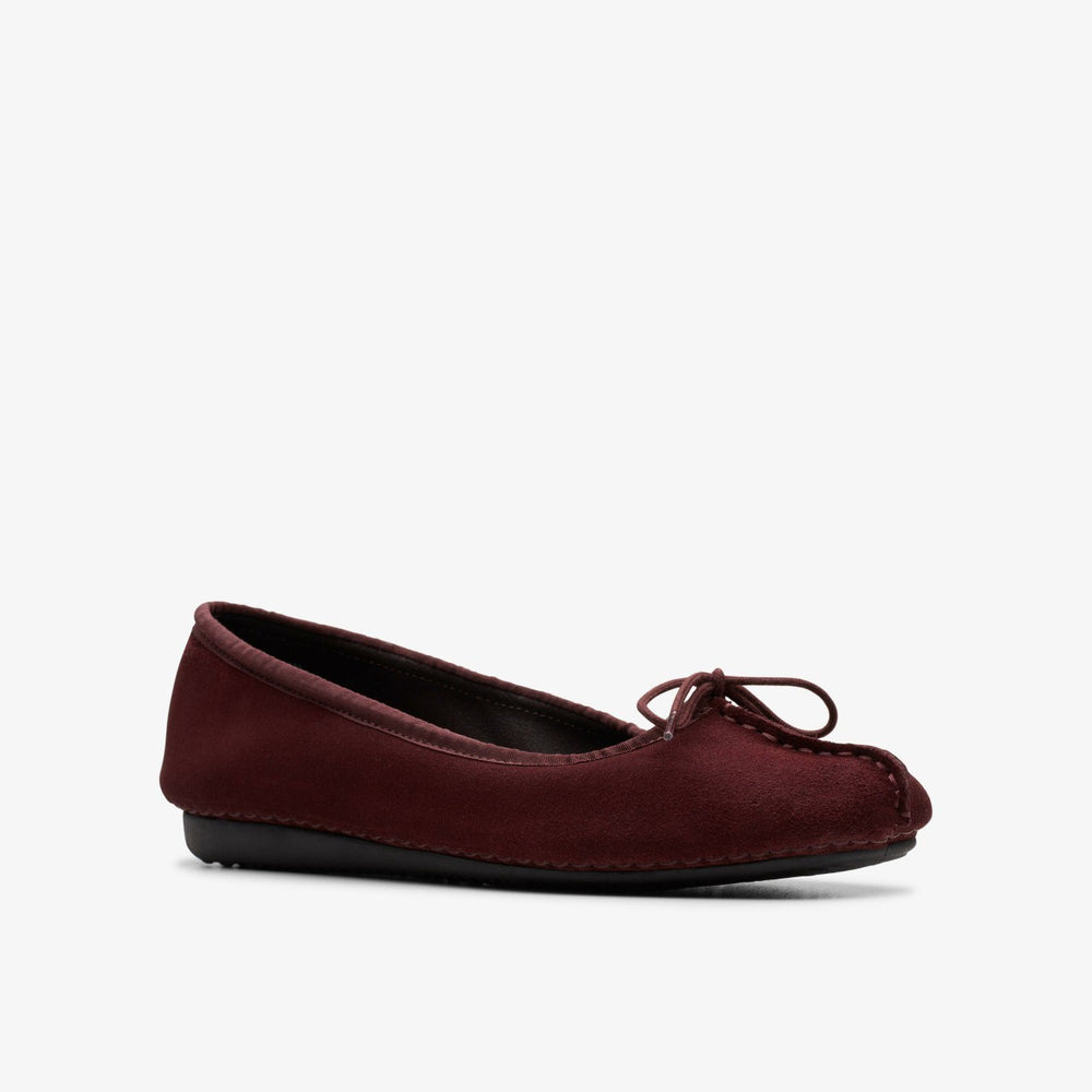 Freckle Ice Merlot Suede | Clarks Onsale