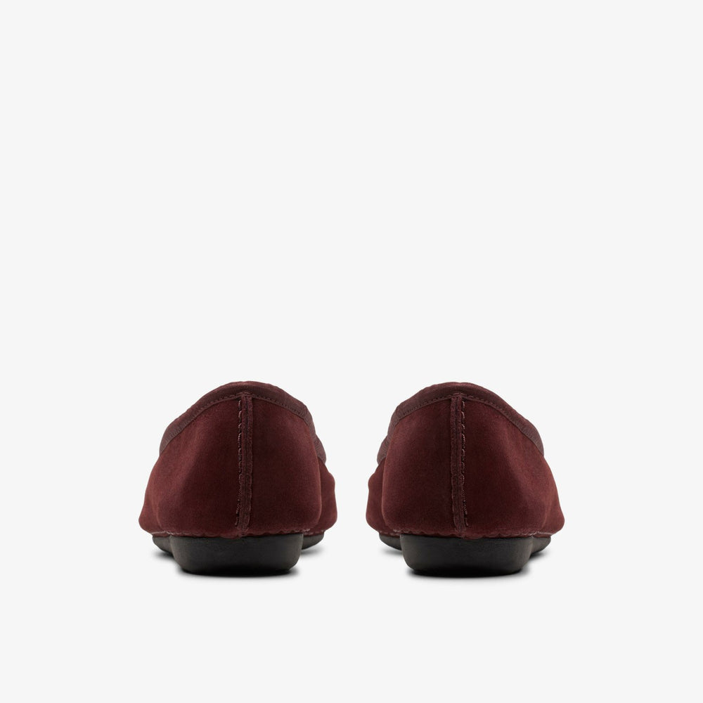 Freckle Ice Merlot Suede | Clarks Onsale
