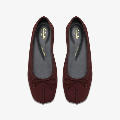 Freckle Ice Merlot Suede | Clarks Onsale