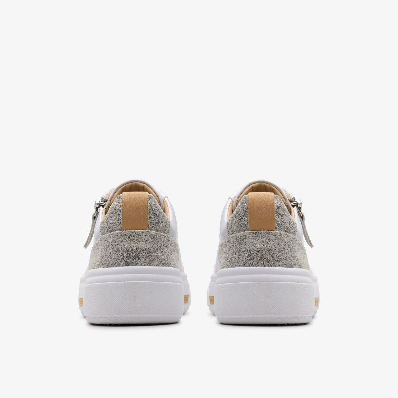 Hollyhock Zip Silver Combination Leather | Clarks
