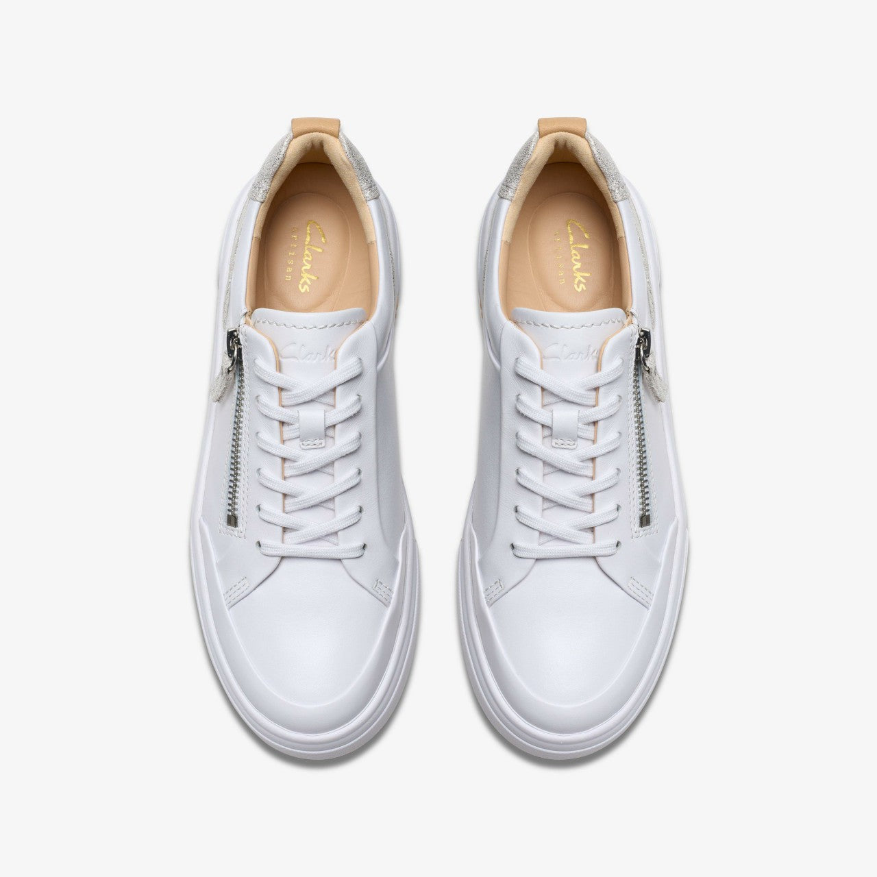 Hollyhock Zip Silver Combination Leather | Clarks