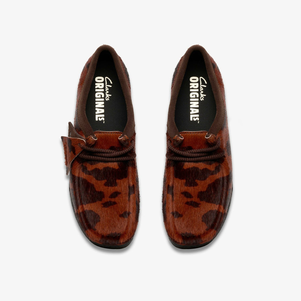 Wallabee Brown Cow Print | Clarks US