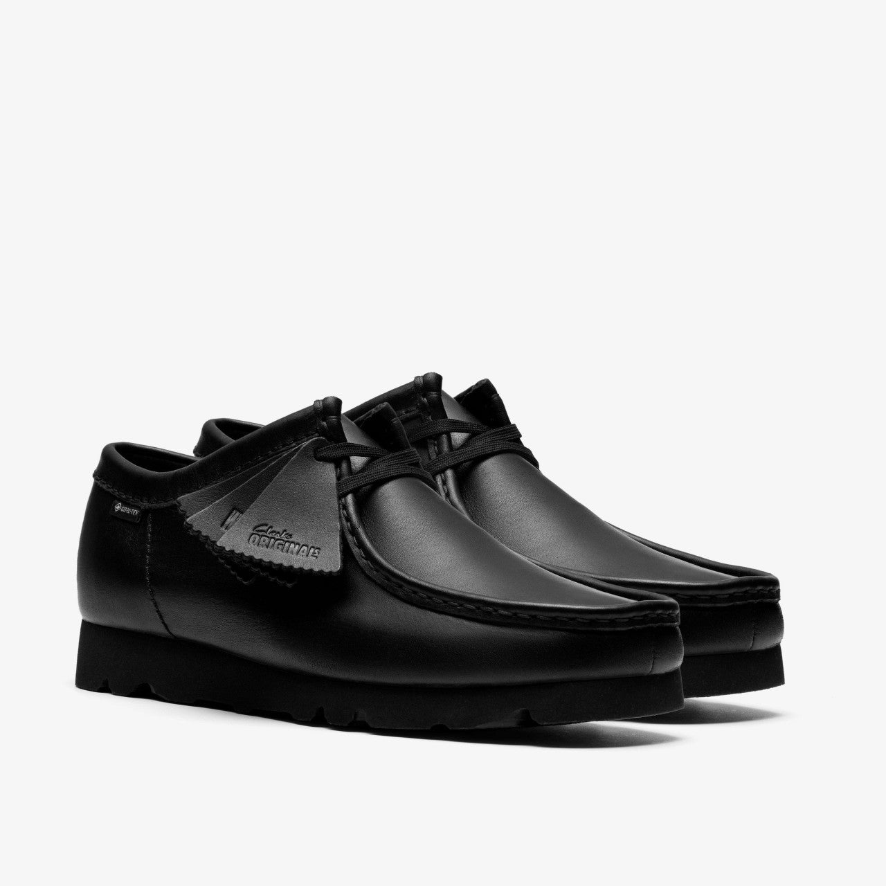 Wallabee GORE-TEX Black/Black Leather | Clarks US