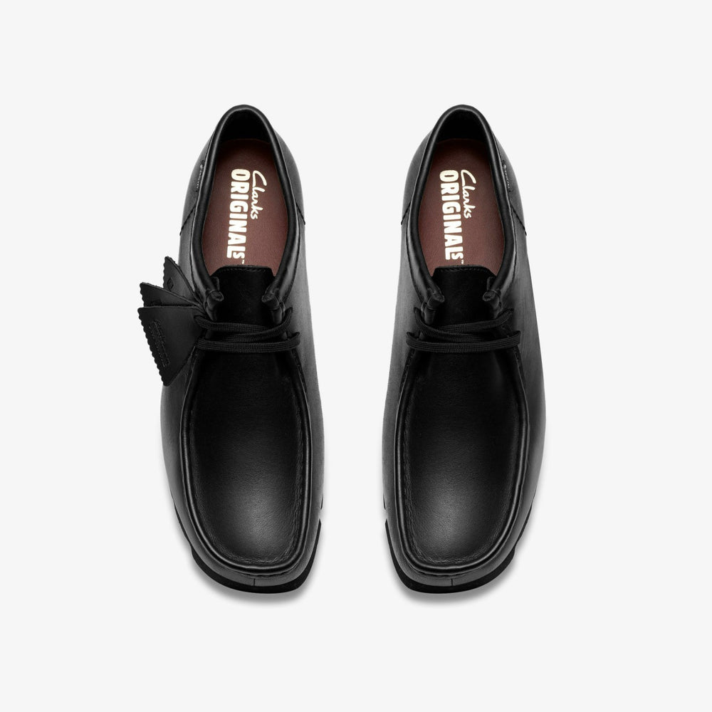 Wallabee GORE-TEX Black/Black Leather | Clarks US