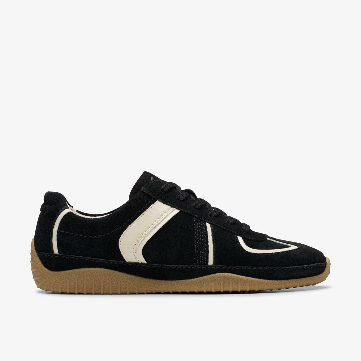 Meridor Lo Black Combination Suede | Clarks For Sale