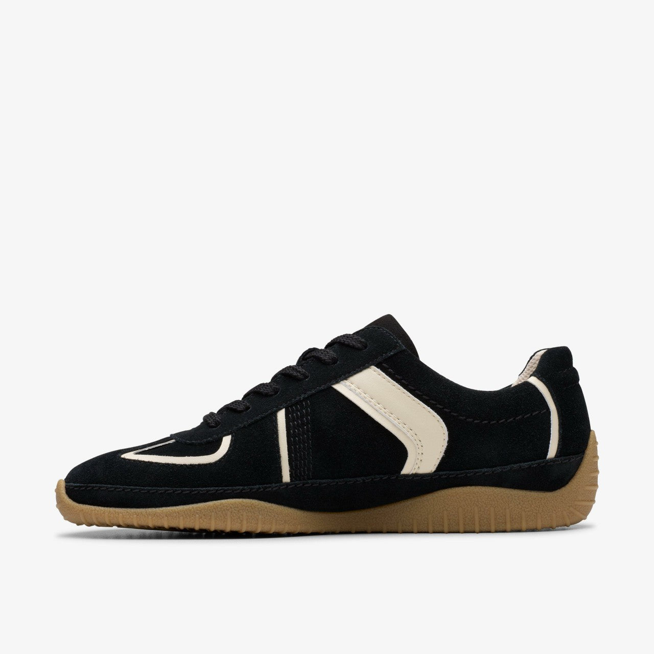 Meridor Lo Black Combination Suede | Clarks For Sale