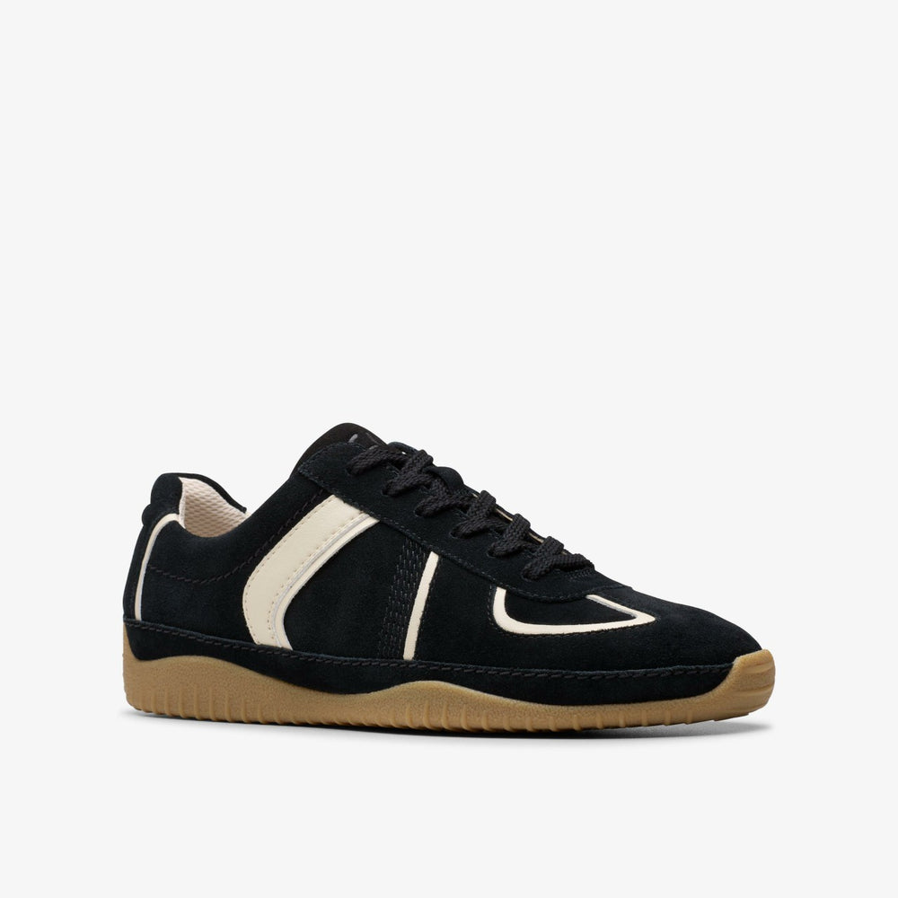 Meridor Lo Black Combination Suede | Clarks For Sale