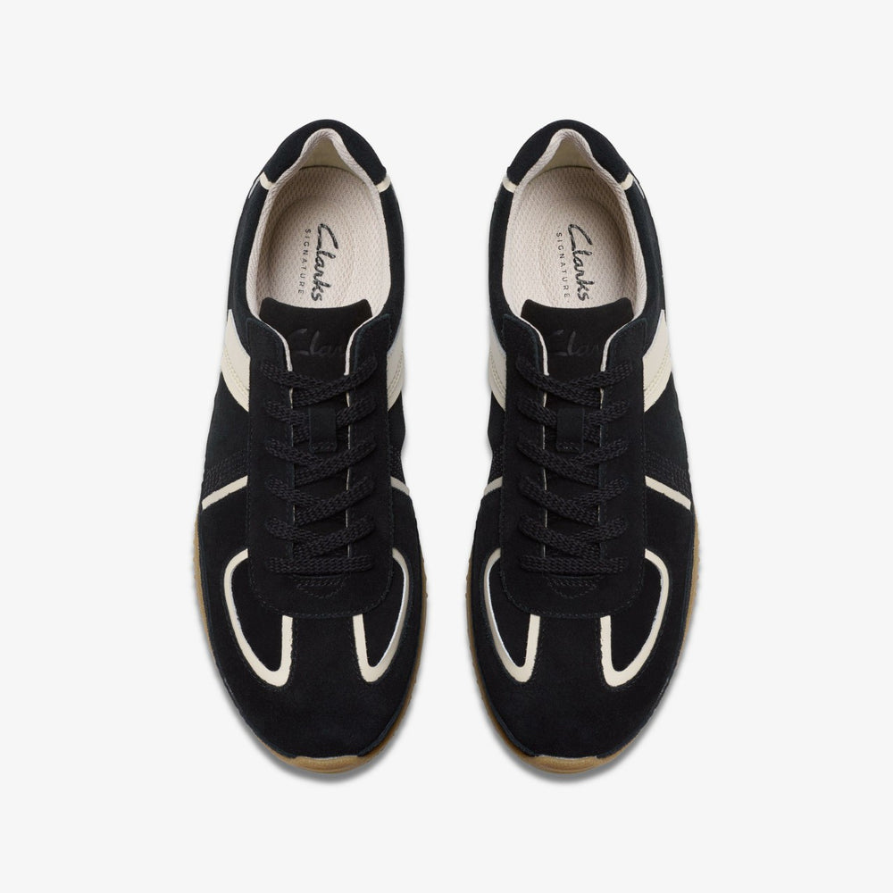 Meridor Lo Black Combination Suede | Clarks For Sale