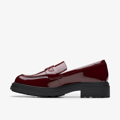 Orinoco 3 Edge Burgundy Patent | Clarks Onsale