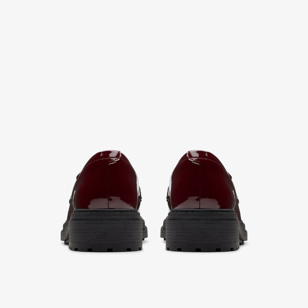 Orinoco 3 Edge Burgundy Patent | Clarks Onsale