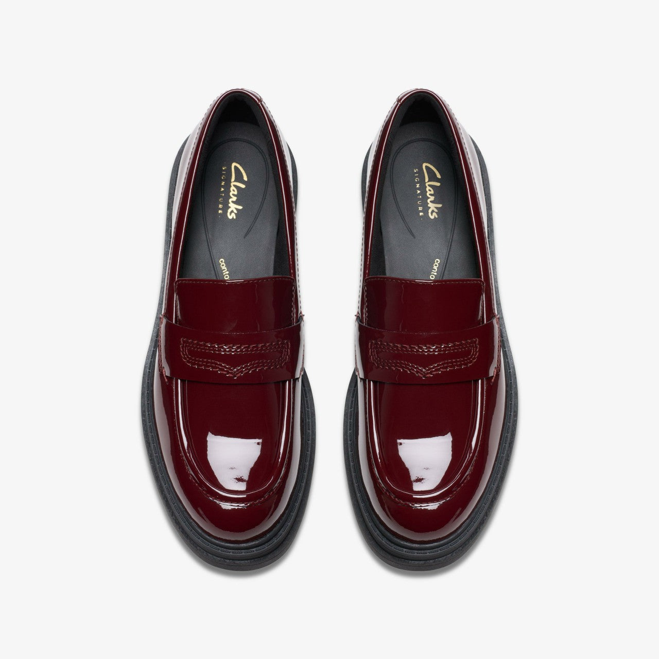 Orinoco 3 Edge Burgundy Patent | Clarks Onsale