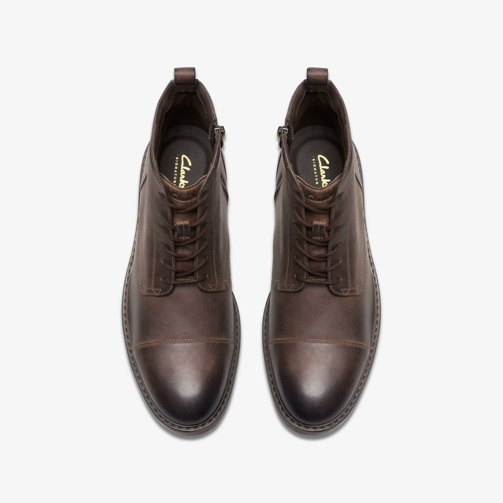 Aldwin Cap Brown Leather | Clarks Sale