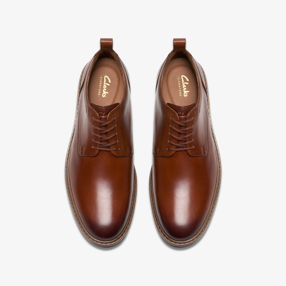 Aldwin Lace Tan Leather | Clarks For Sale