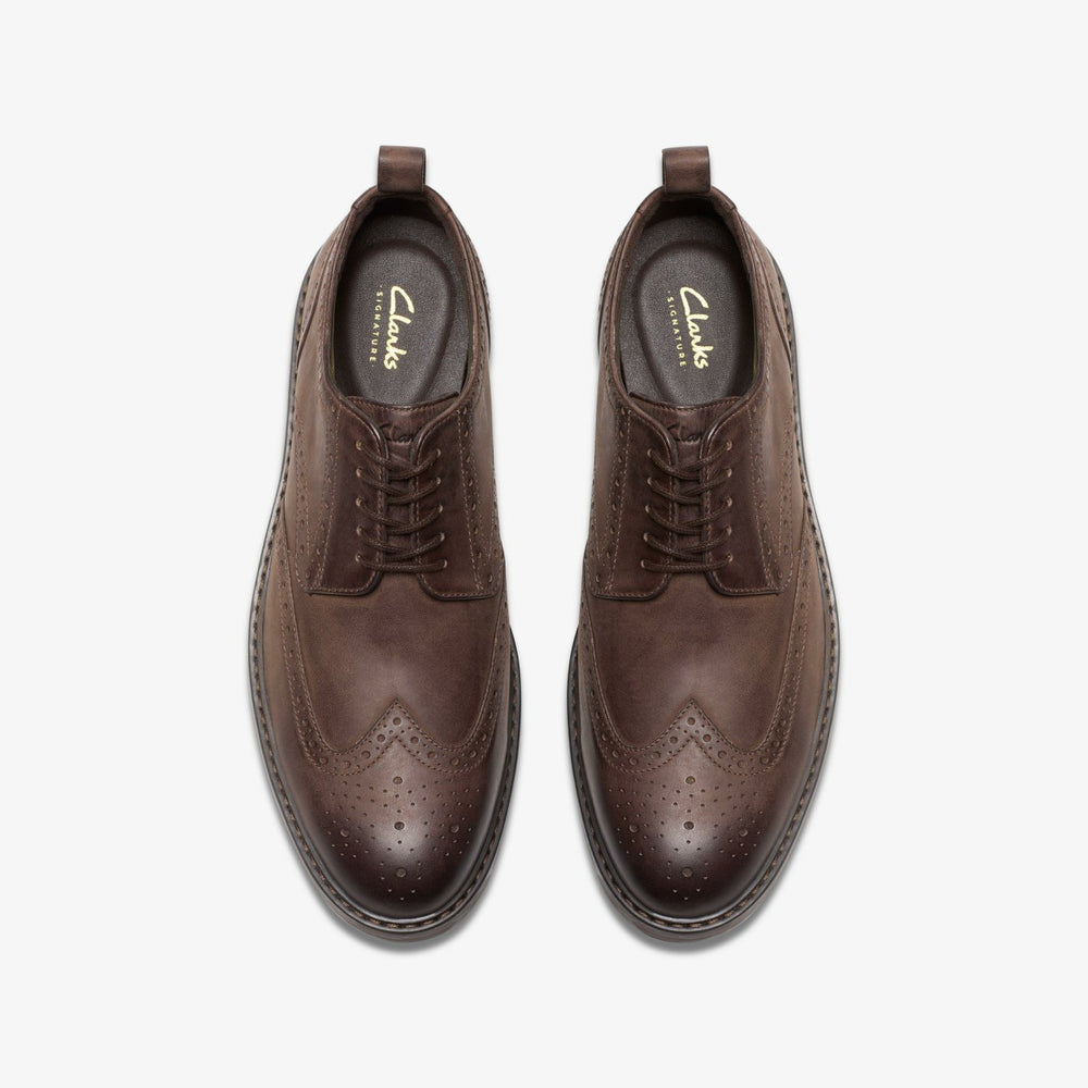 Aldwin Limit Brogue Brown Leather | Clarks Sale