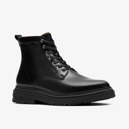 Badbury Hi Waterproof Black Warmlined Leather | Clarks For Sale