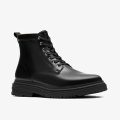 Badbury Hi Waterproof Black Warmlined Leather | Clarks For Sale