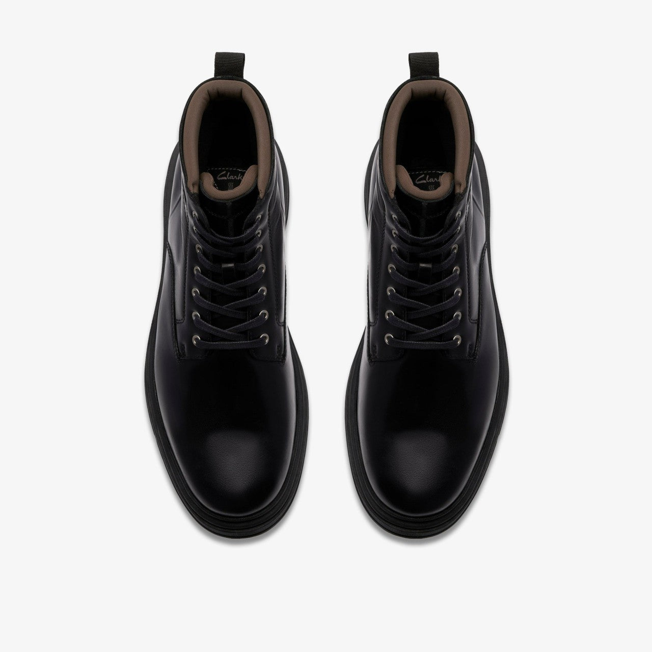 Badbury Hi Waterproof Black Warmlined Leather | Clarks For Sale