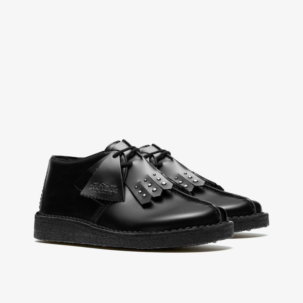Desert Trek Black Hi Shine Leather | Clarks Sale