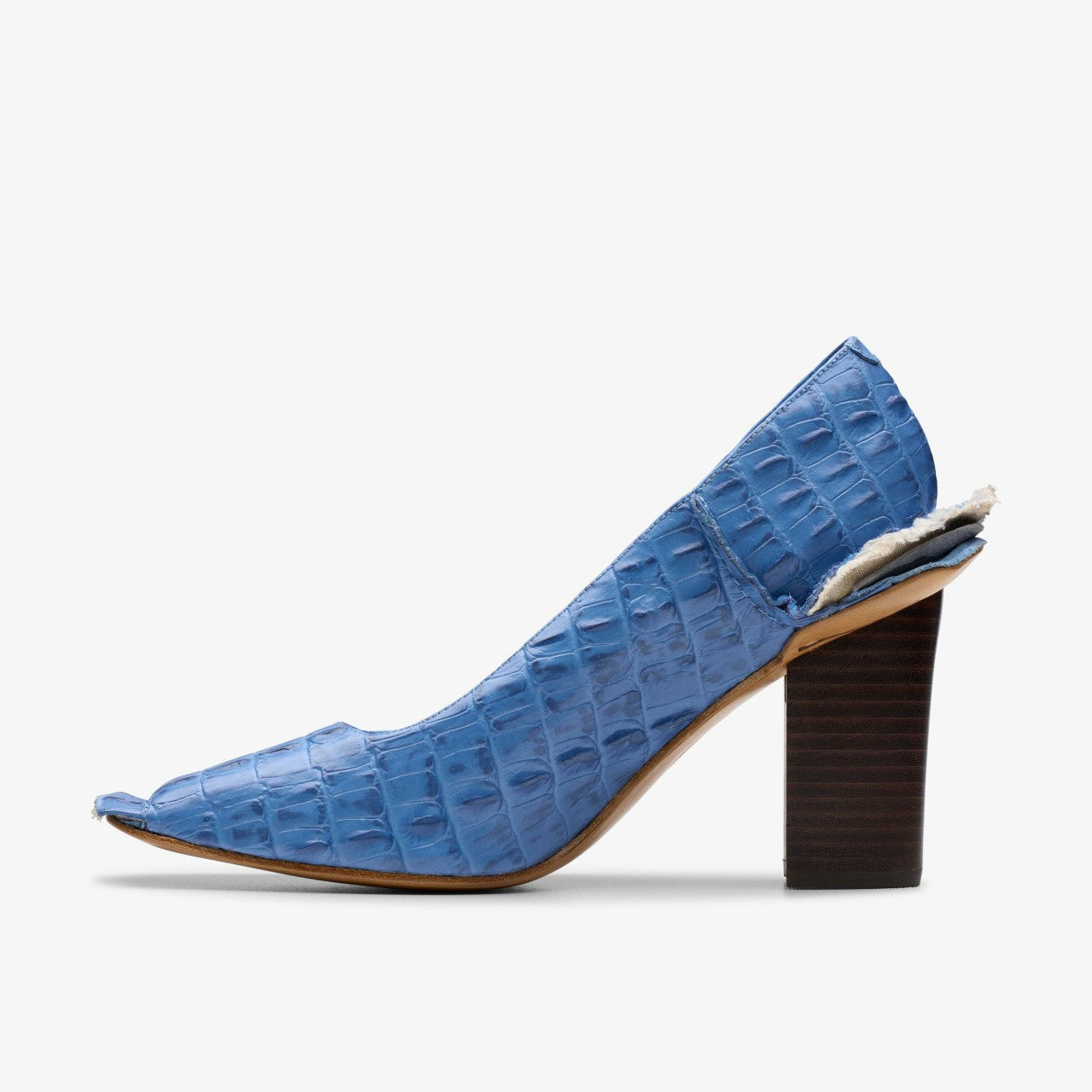 Martine Rose Heel Womens Blue Leather | Clarks Onsale