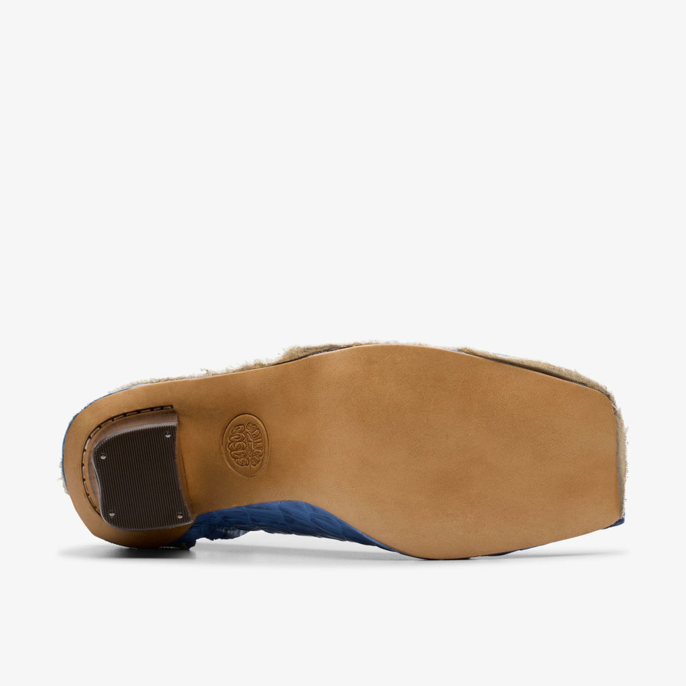 Martine Rose Heel Womens Blue Leather | Clarks Onsale