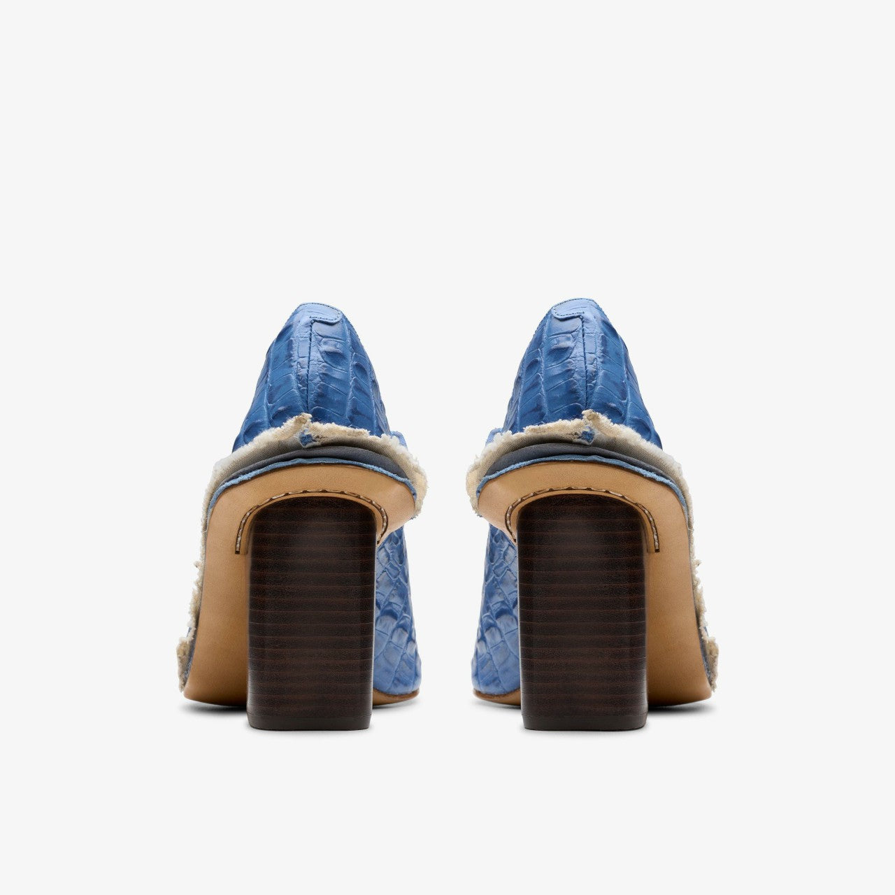 Martine Rose Heel Womens Blue Leather | Clarks Onsale