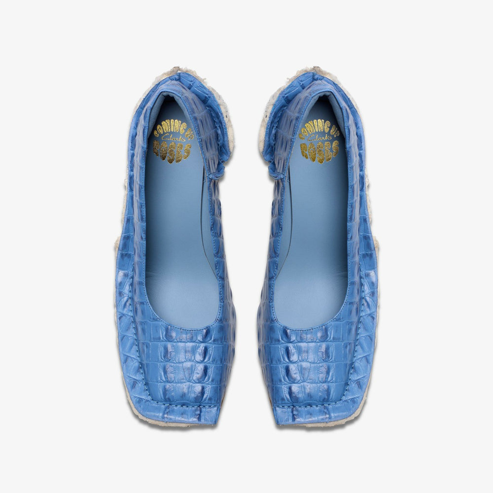 Martine Rose Heel Womens Blue Leather | Clarks Onsale