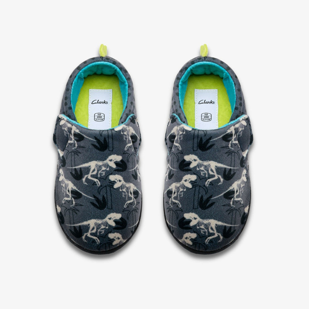 Fluffy Snug Kid Dark Grey Interest | Clarks For Sale