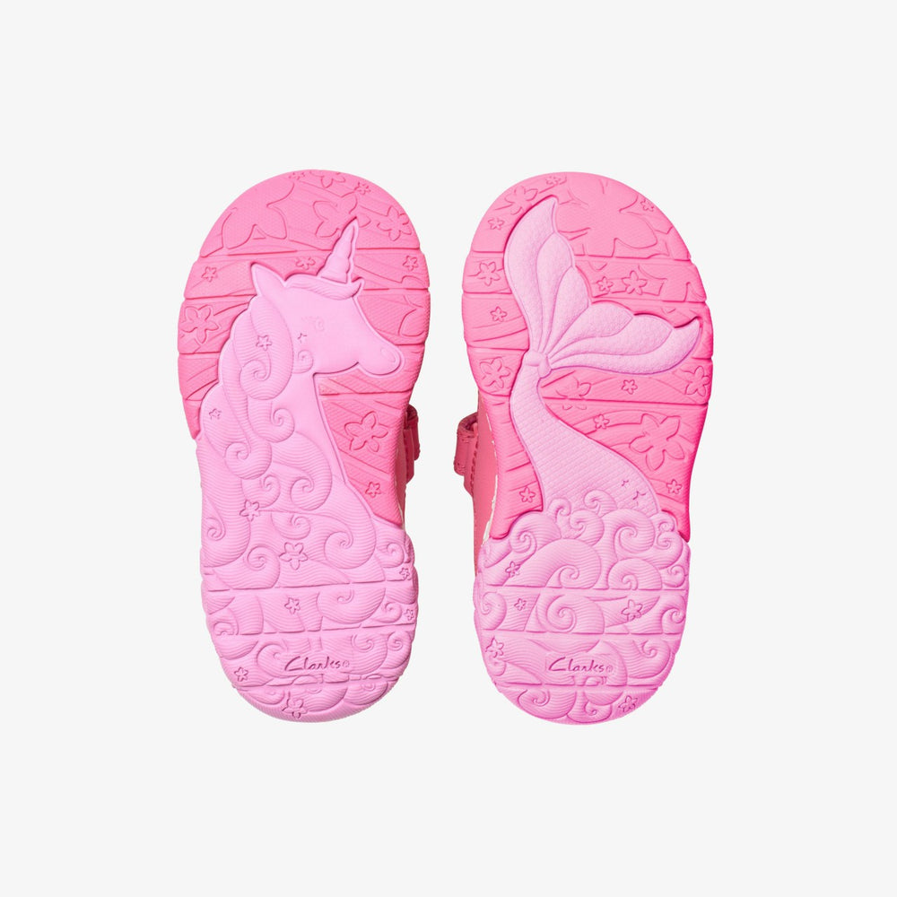 Tidal Shell Toddler Pink | Clarks